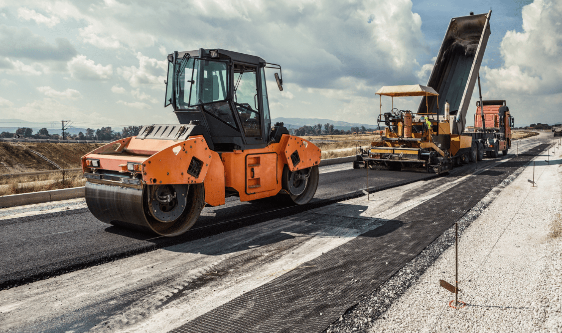 Constructeur de routes véhicule chantier — La Construction